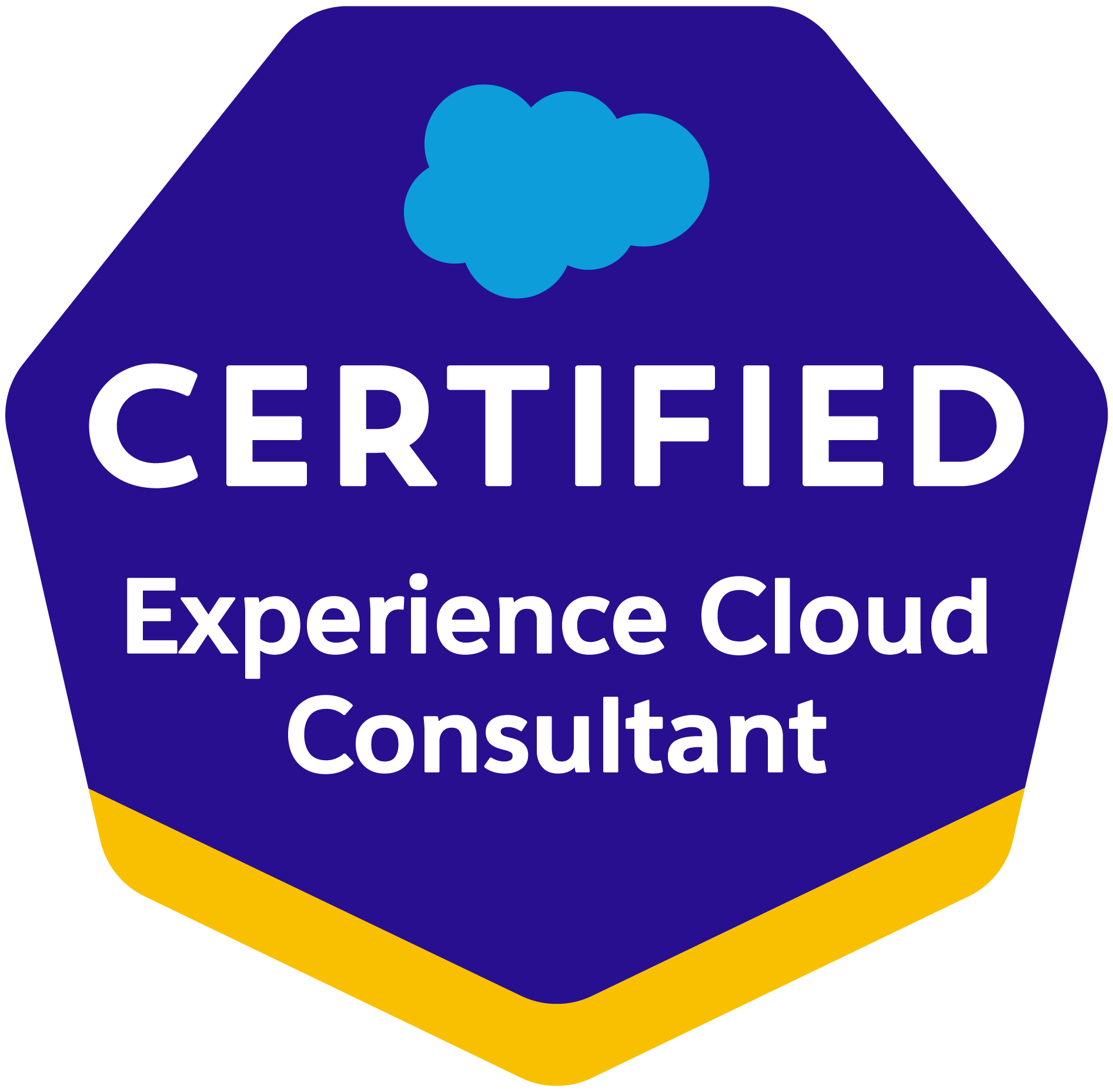 Salesforce Certified Experience Cloud Consultant credential badge