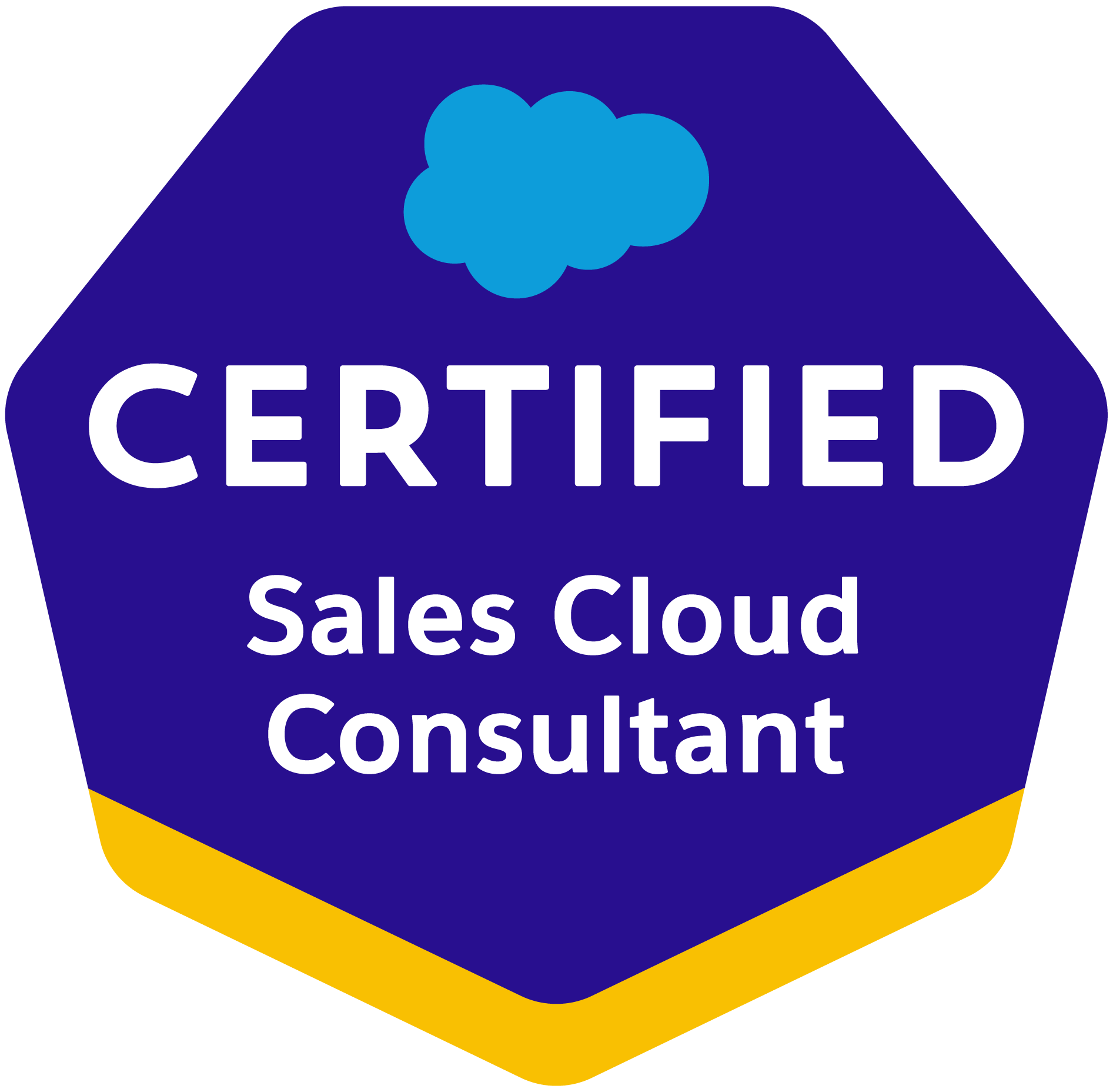 Salesforce Certified Sales Cloud Consultant credential badge