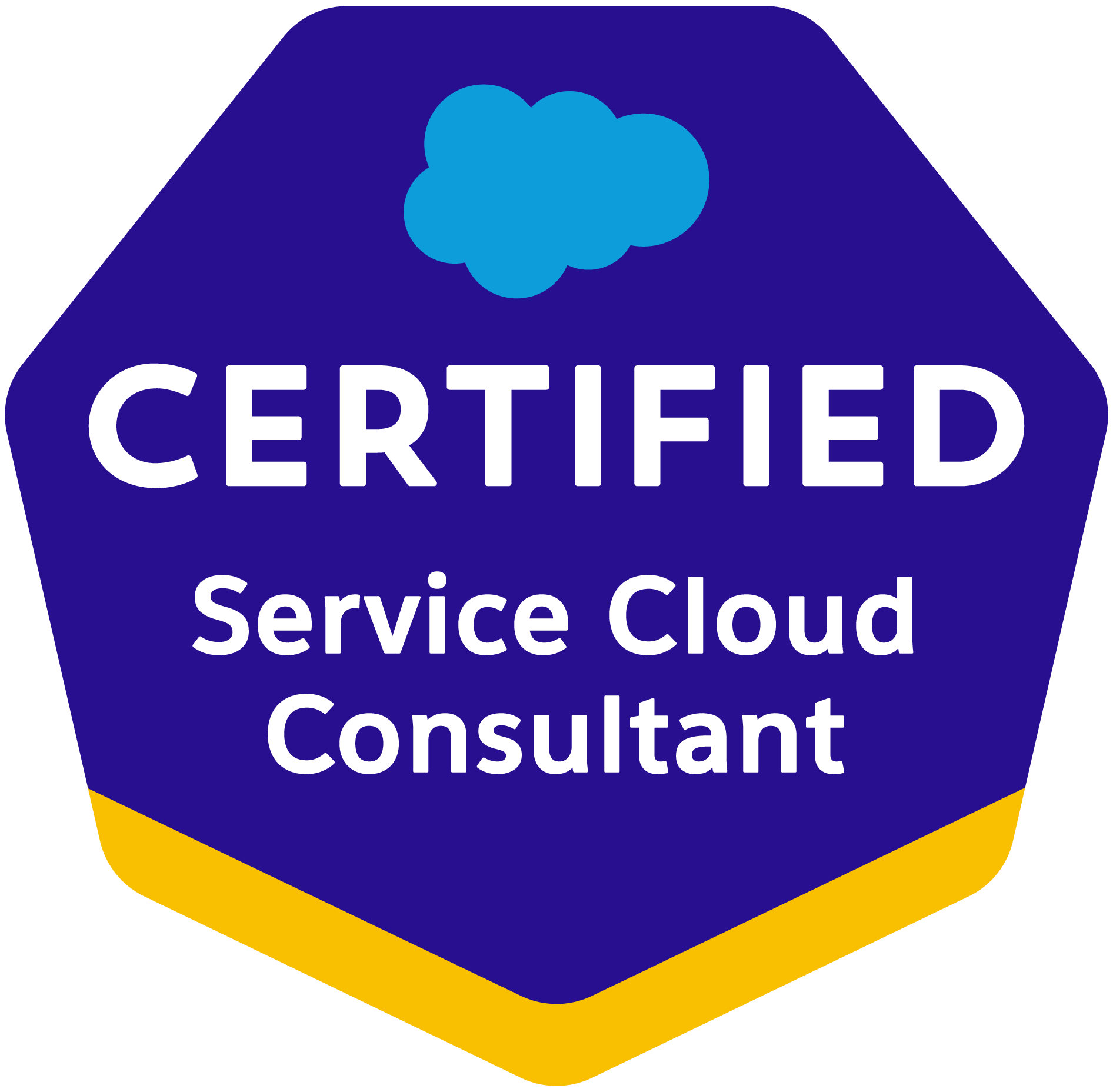 Salesforce Certified Service Cloud Consultant credential badge